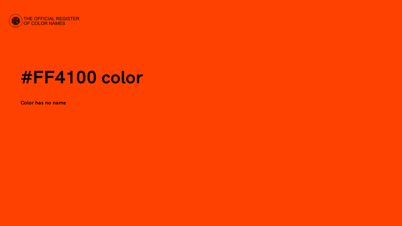 #FF4100 color image