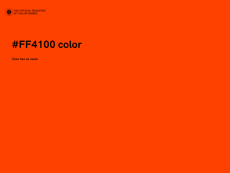 #FF4100 color image