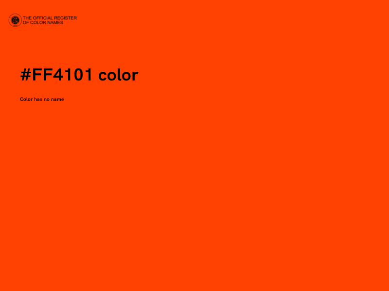 #FF4101 color image