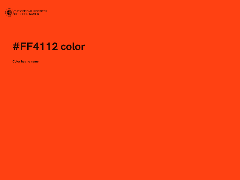 #FF4112 color image