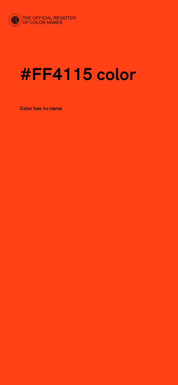 #FF4115 color image
