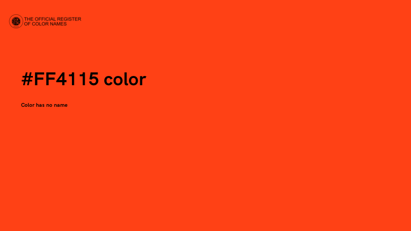 #FF4115 color image