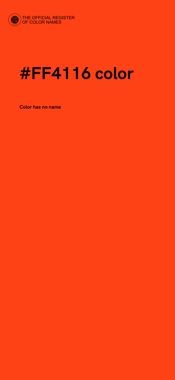 #FF4116 color image