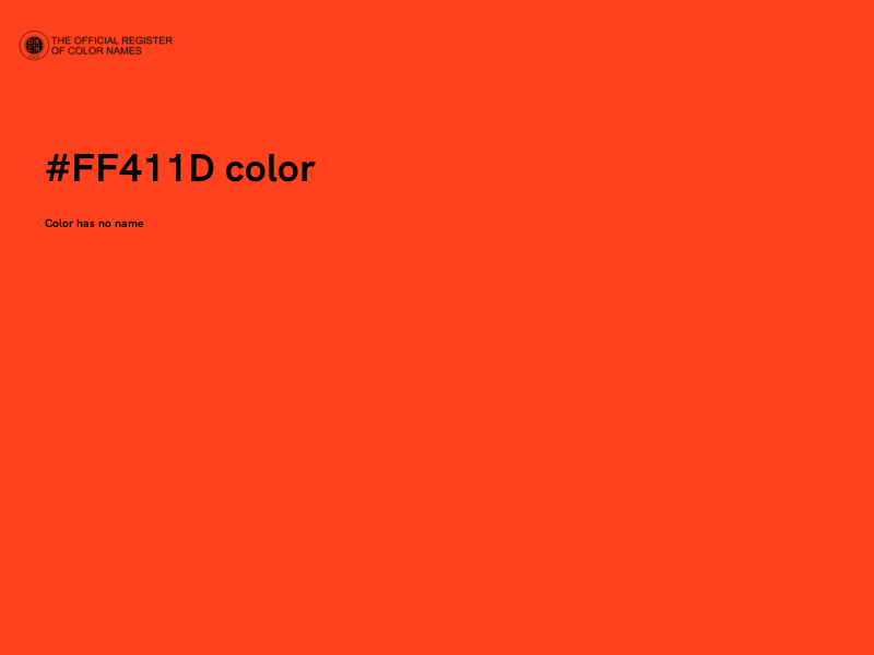 #FF411D color image