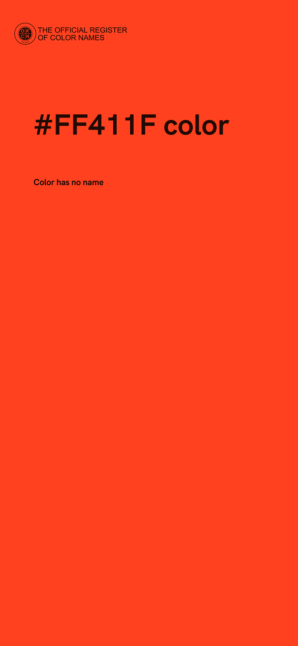 #FF411F color image