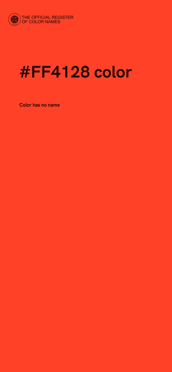 #FF4128 color image