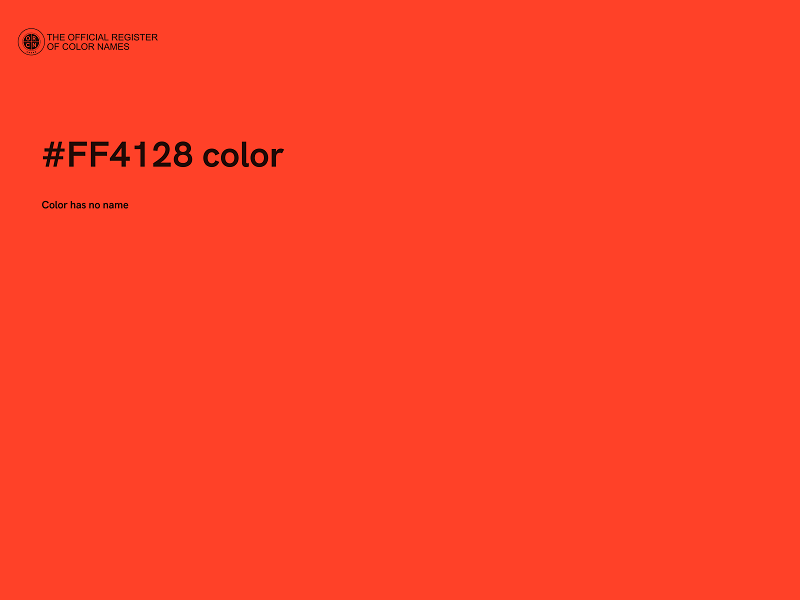 #FF4128 color image