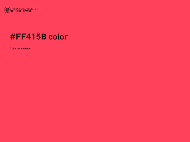 #FF415B color image