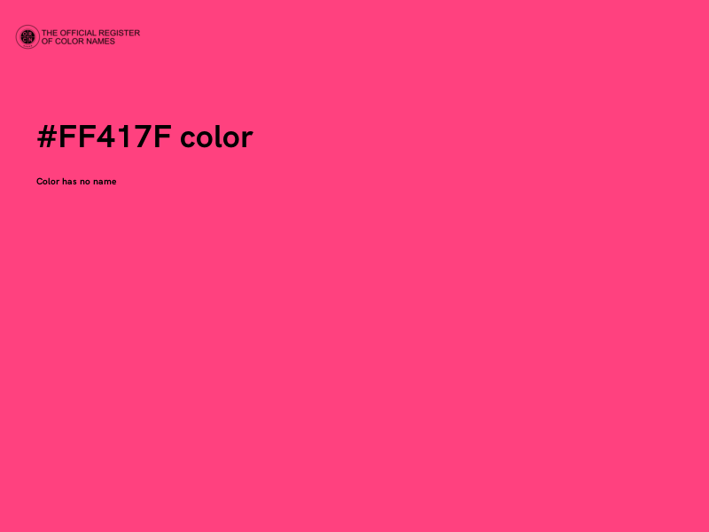#FF417F color image