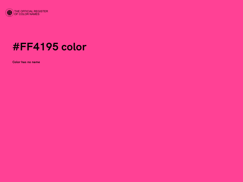 #FF4195 color image