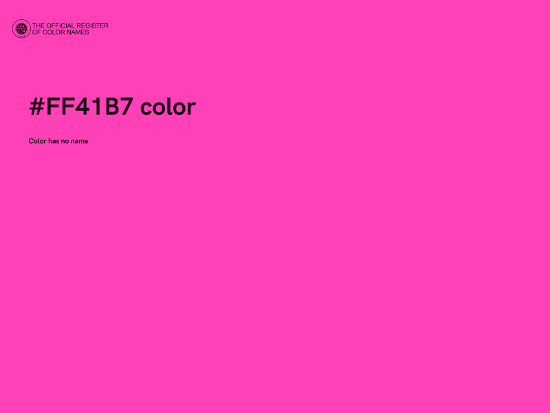 #FF41B7 color image