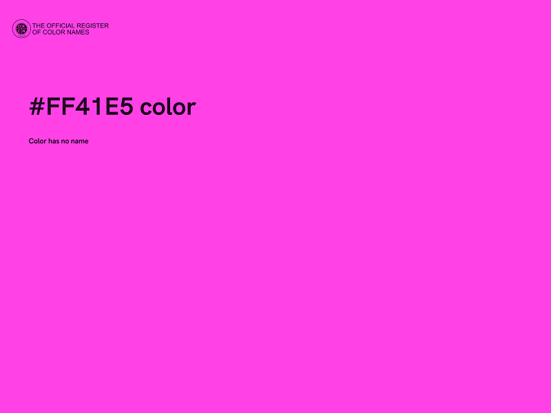 #FF41E5 color image