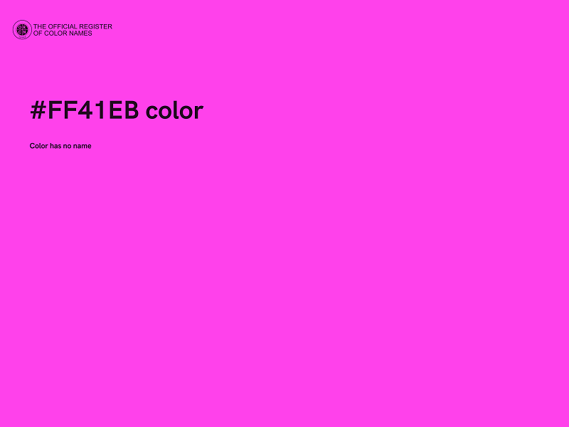#FF41EB color image