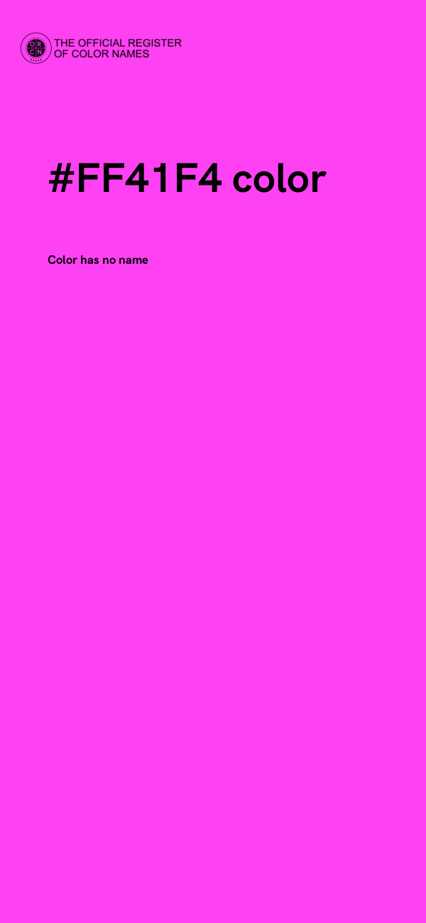 #FF41F4 color image