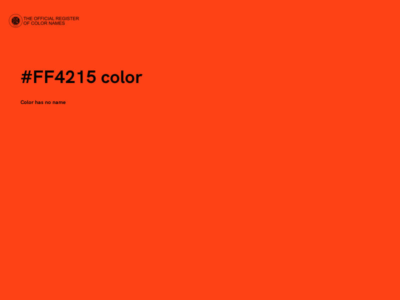 #FF4215 color image