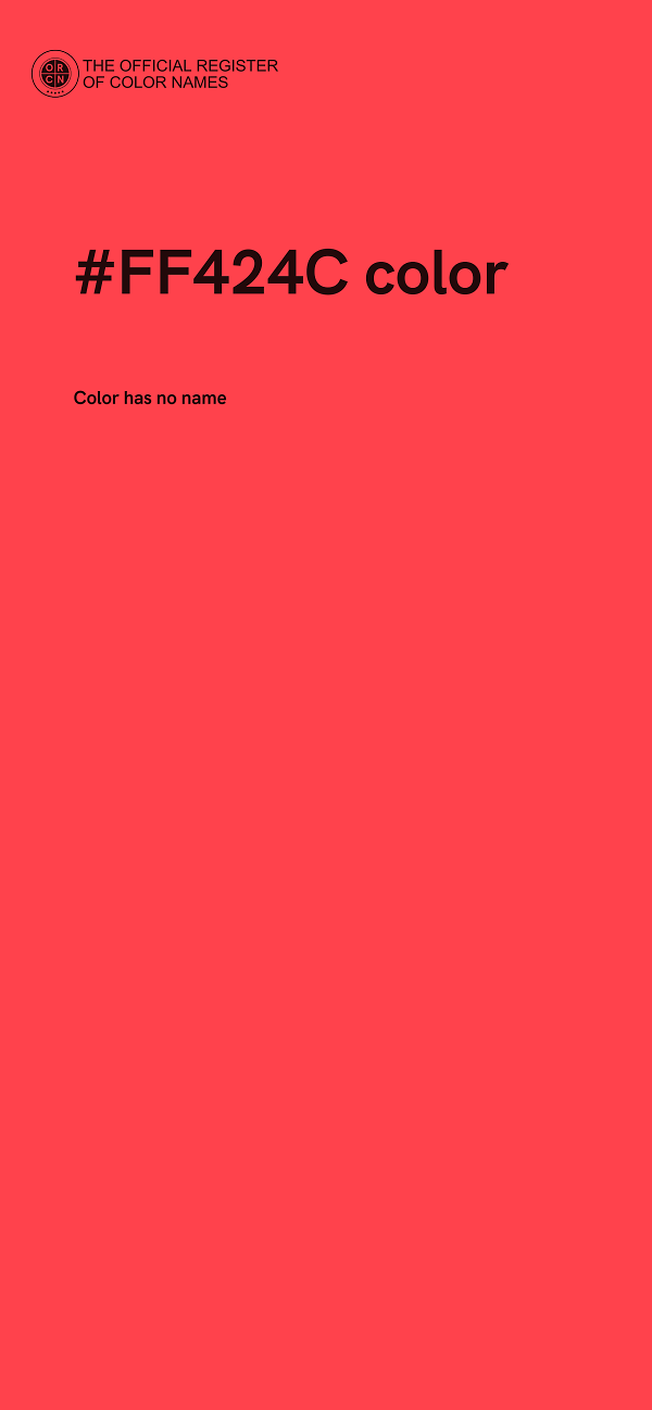 #FF424C color image