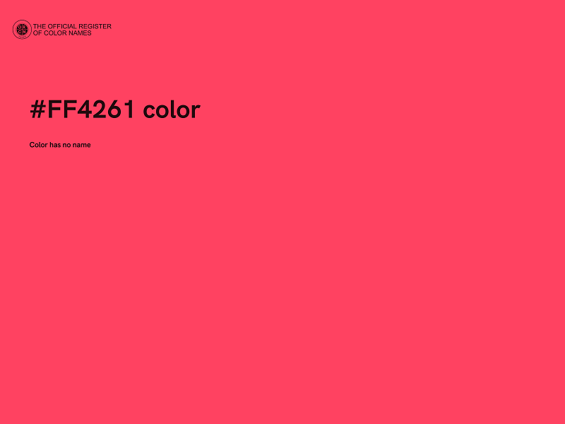 #FF4261 color image