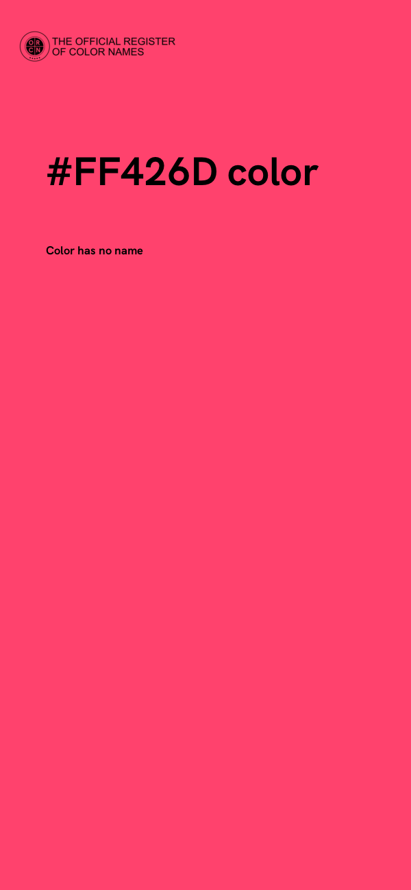 #FF426D color image