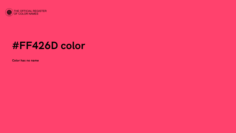 #FF426D color image