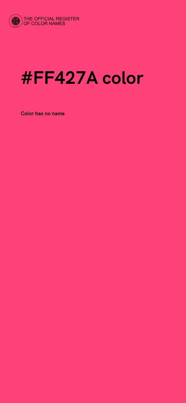 #FF427A color image
