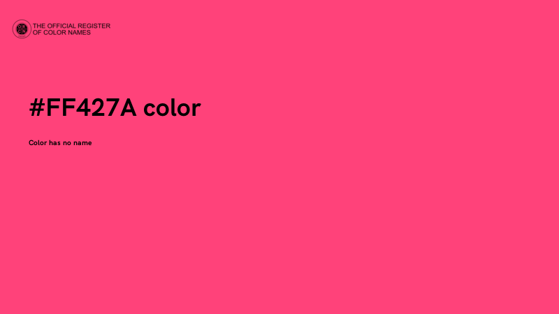 #FF427A color image