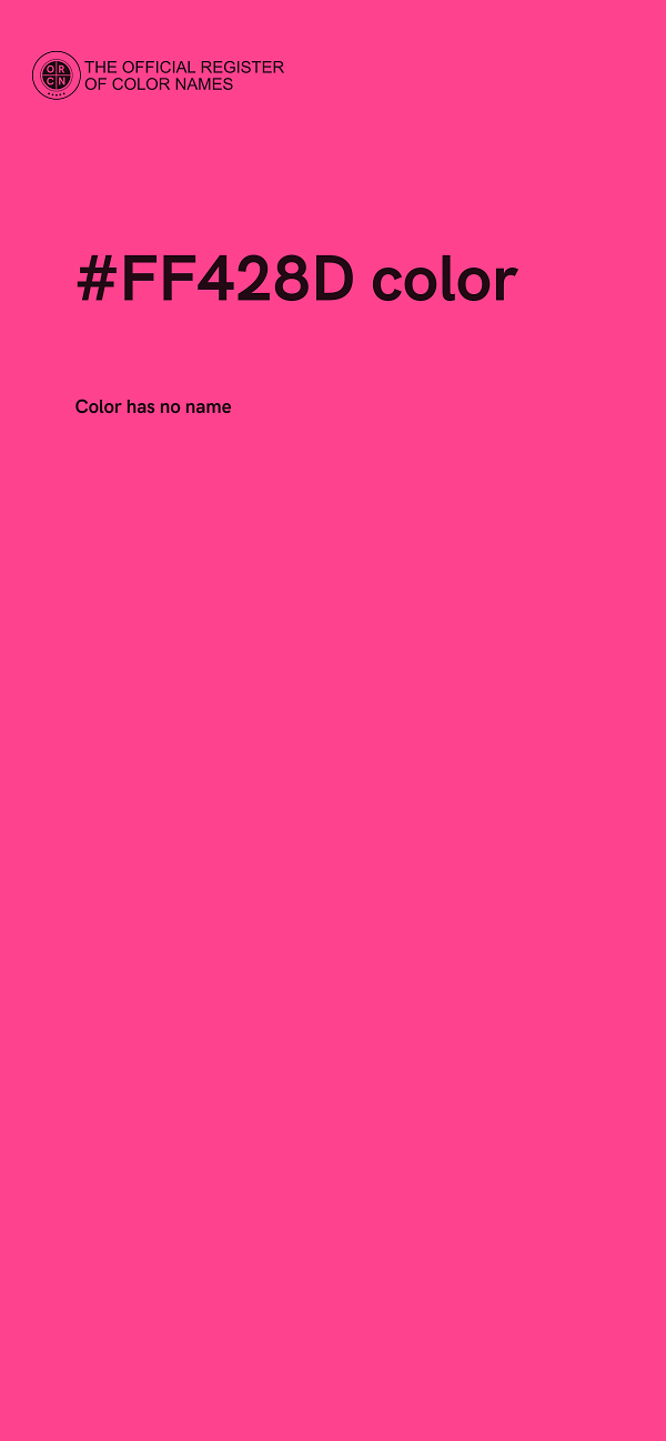 #FF428D color image