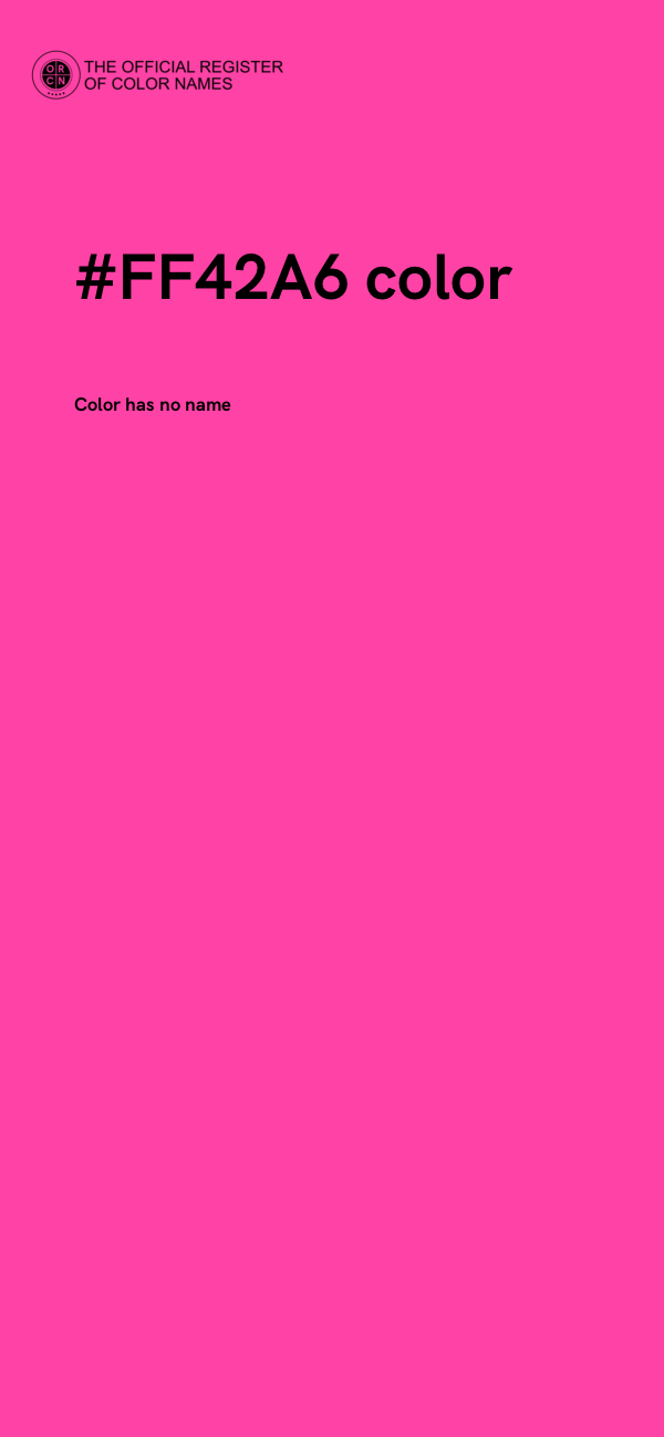 #FF42A6 color image