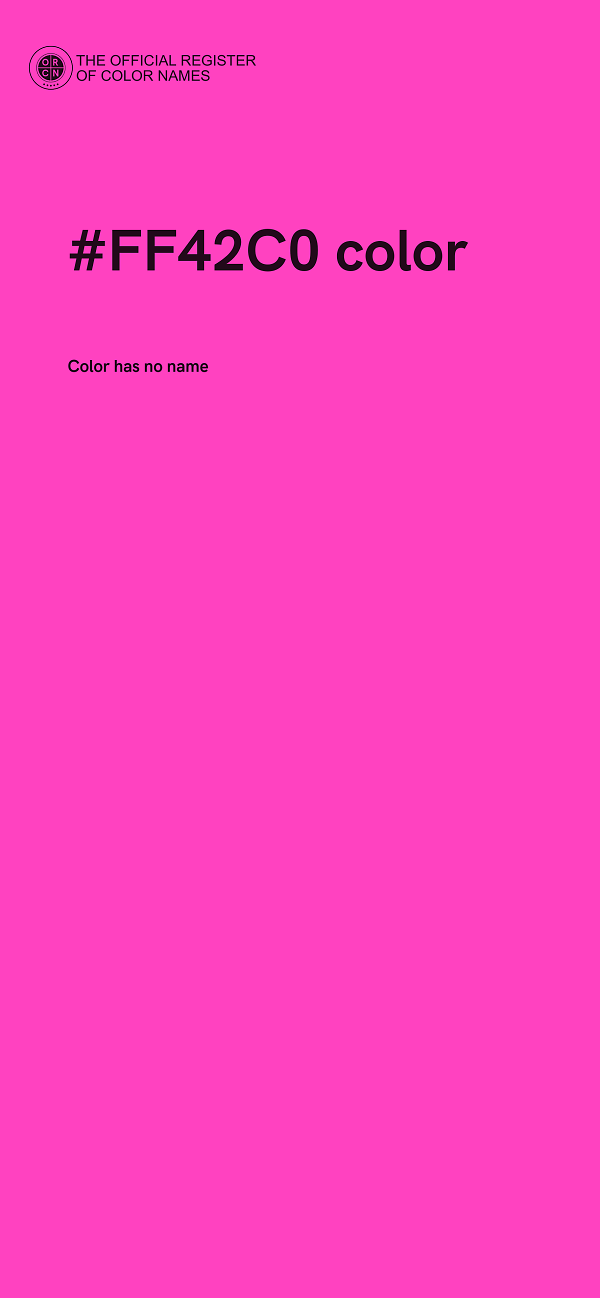 #FF42C0 color image