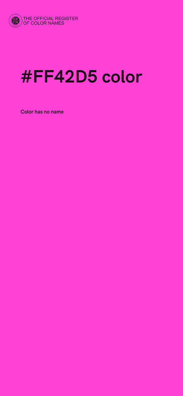 #FF42D5 color image