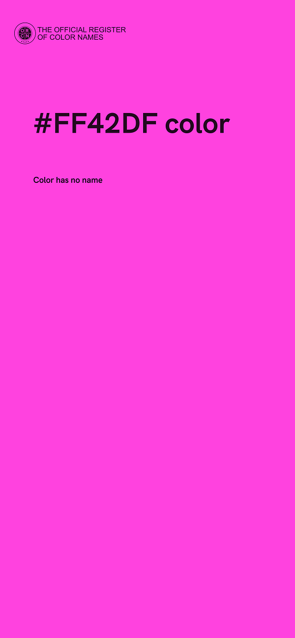 #FF42DF color image