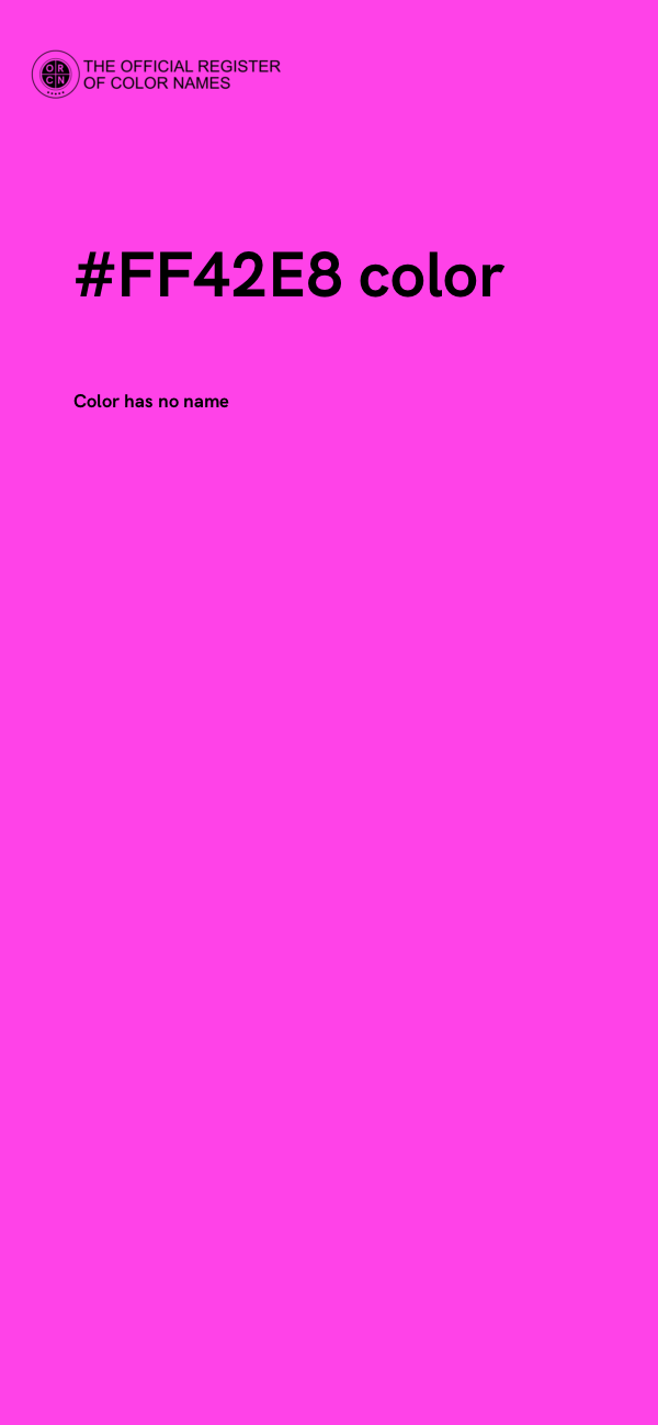 #FF42E8 color image