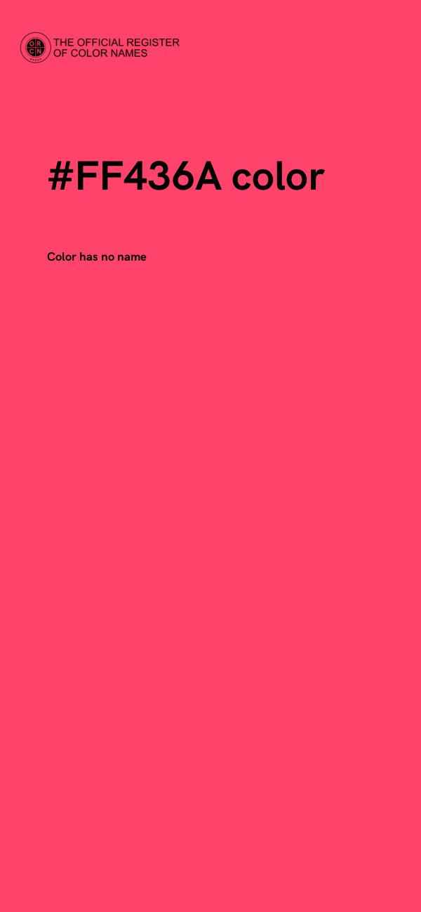 #FF436A color image
