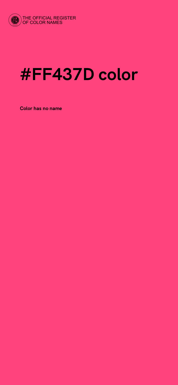 #FF437D color image