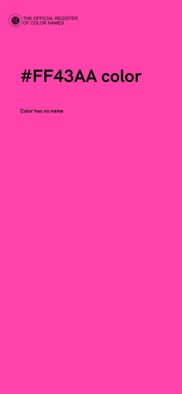#FF43AA color image