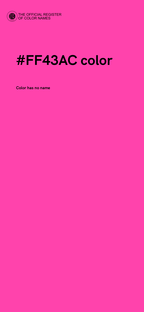 #FF43AC color image