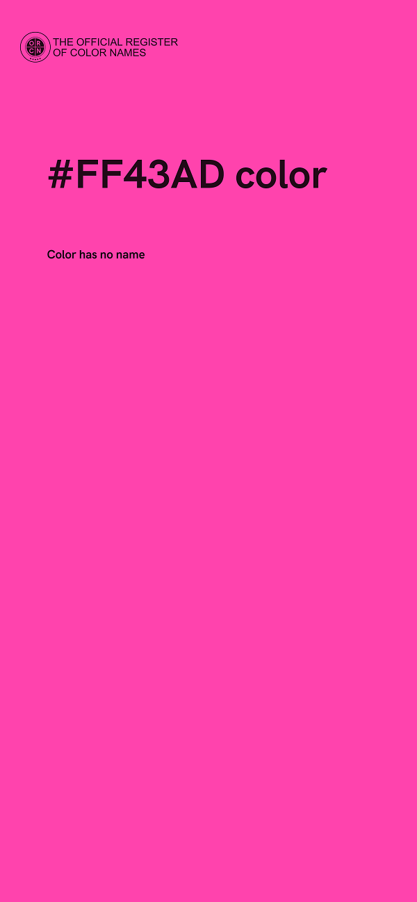 #FF43AD color image
