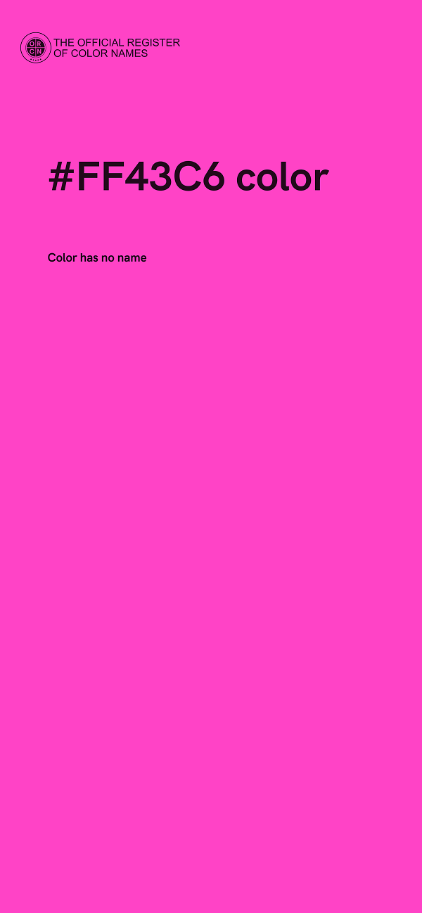 #FF43C6 color image
