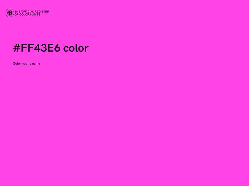 #FF43E6 color image