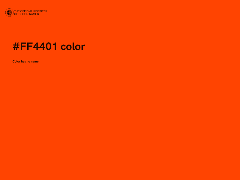 #FF4401 color image