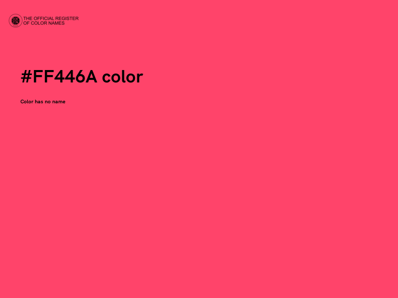 #FF446A color image