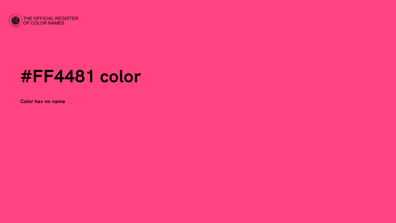 #FF4481 color image