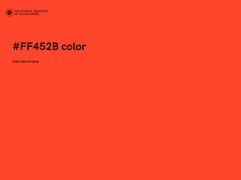 #FF452B color image