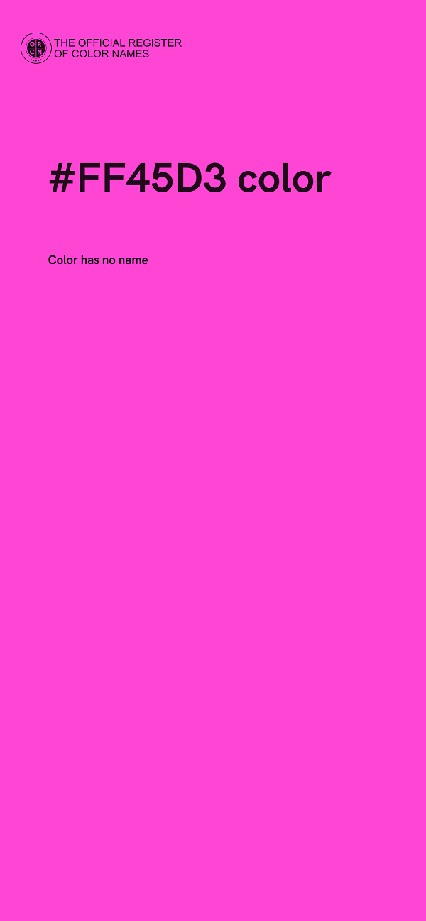 #FF45D3 color image