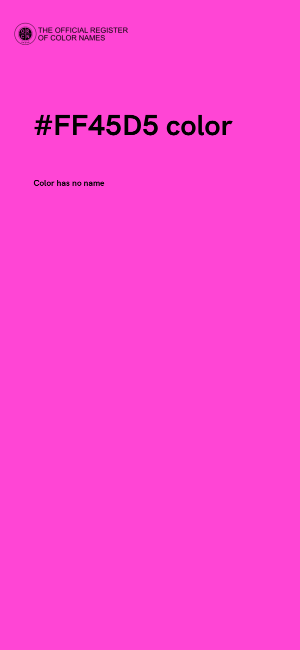 #FF45D5 color image
