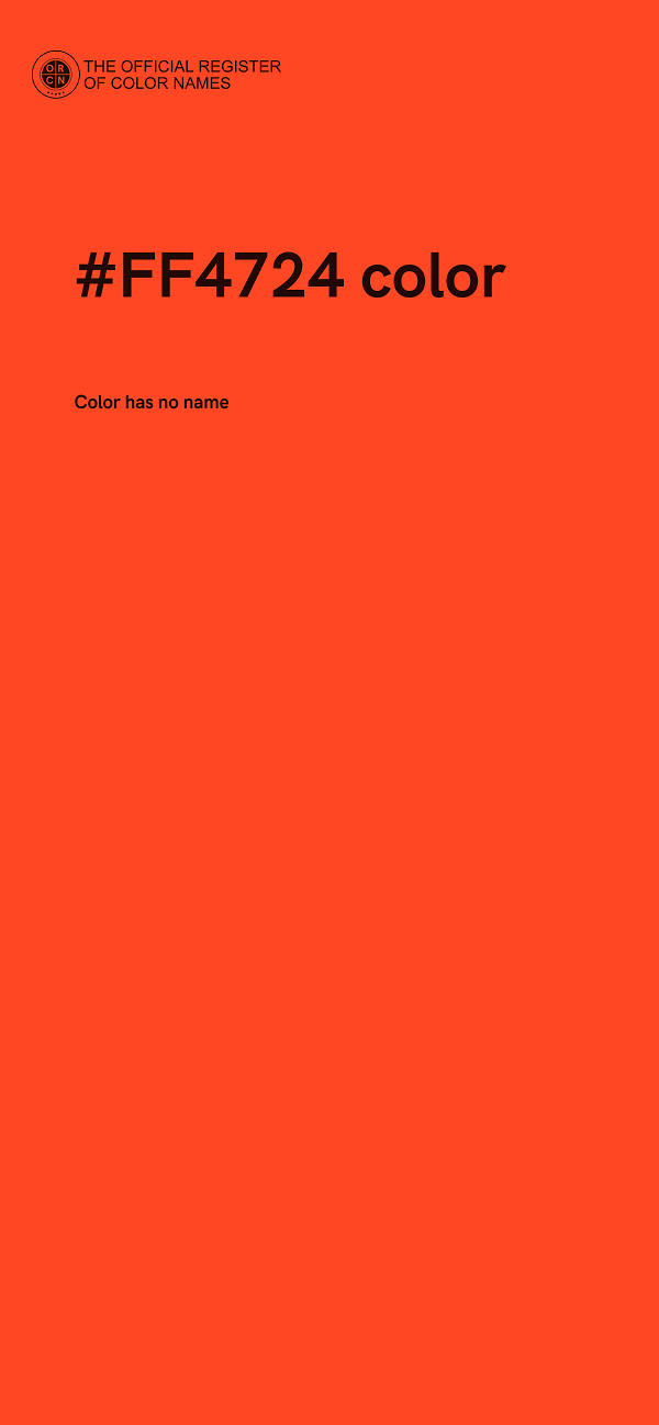 #FF4724 color image
