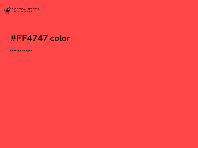 #FF4747 color image