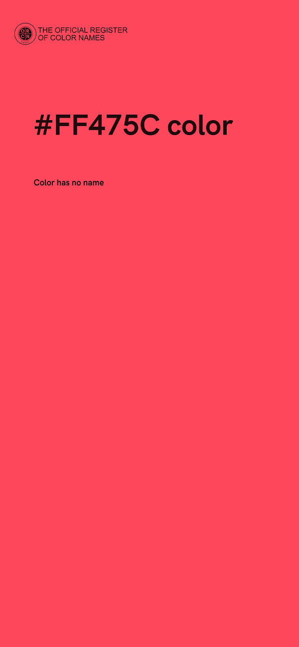 #FF475C color image