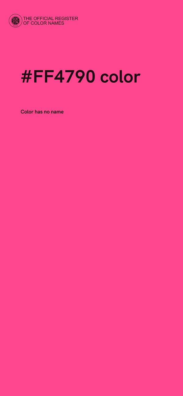 #FF4790 color image
