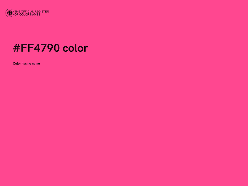 #FF4790 color image