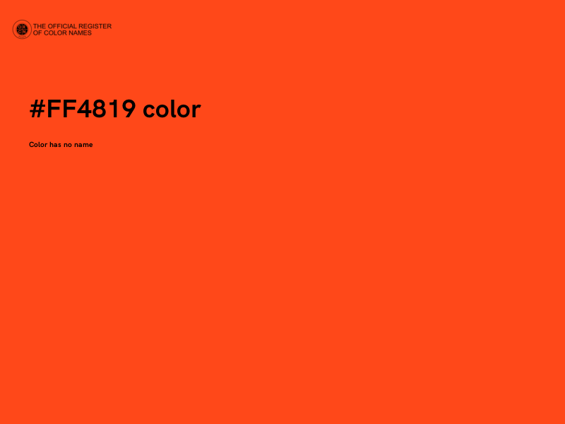 #FF4819 color image
